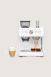 Cafe Bellisimo Semi Automatic espresso machine on a beige background
